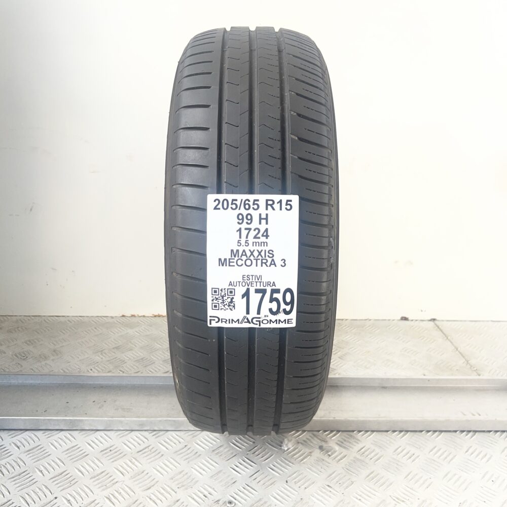 Pneumatico Usato 205 65 R15 99H Maxxis Mecotra 3 79% Estivo
