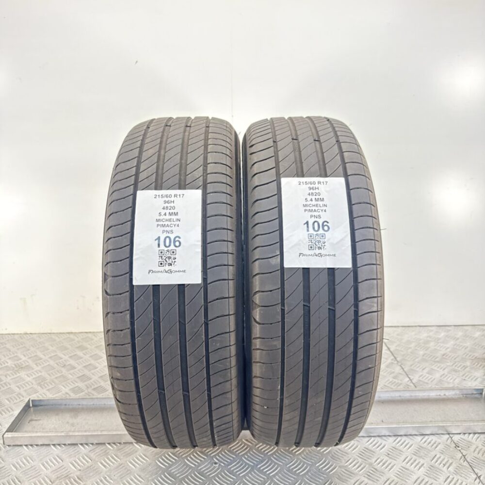 Gomme Usate 215 60 R17 96H Michelin Primacy4 5.4mm Estive