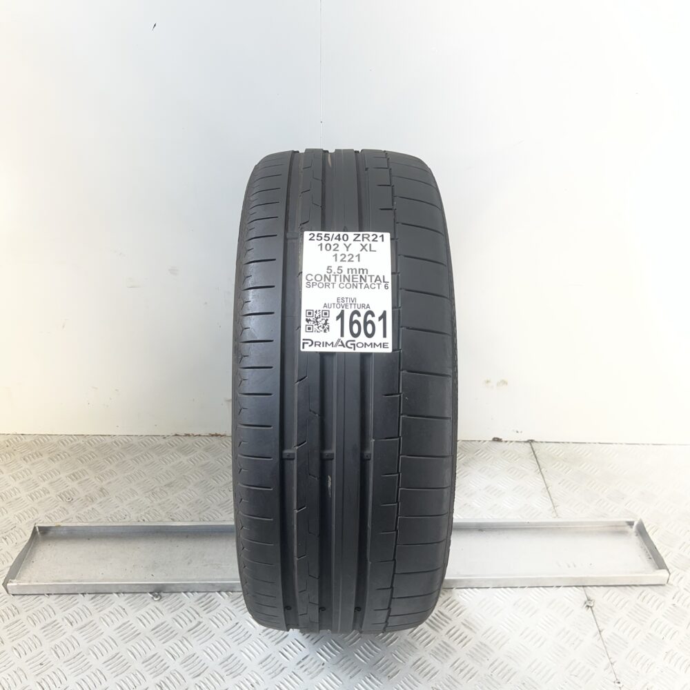 Gomma Usata 255 40 ZR21 102Y XL Continental Sport Contact 6 79% Estiva
