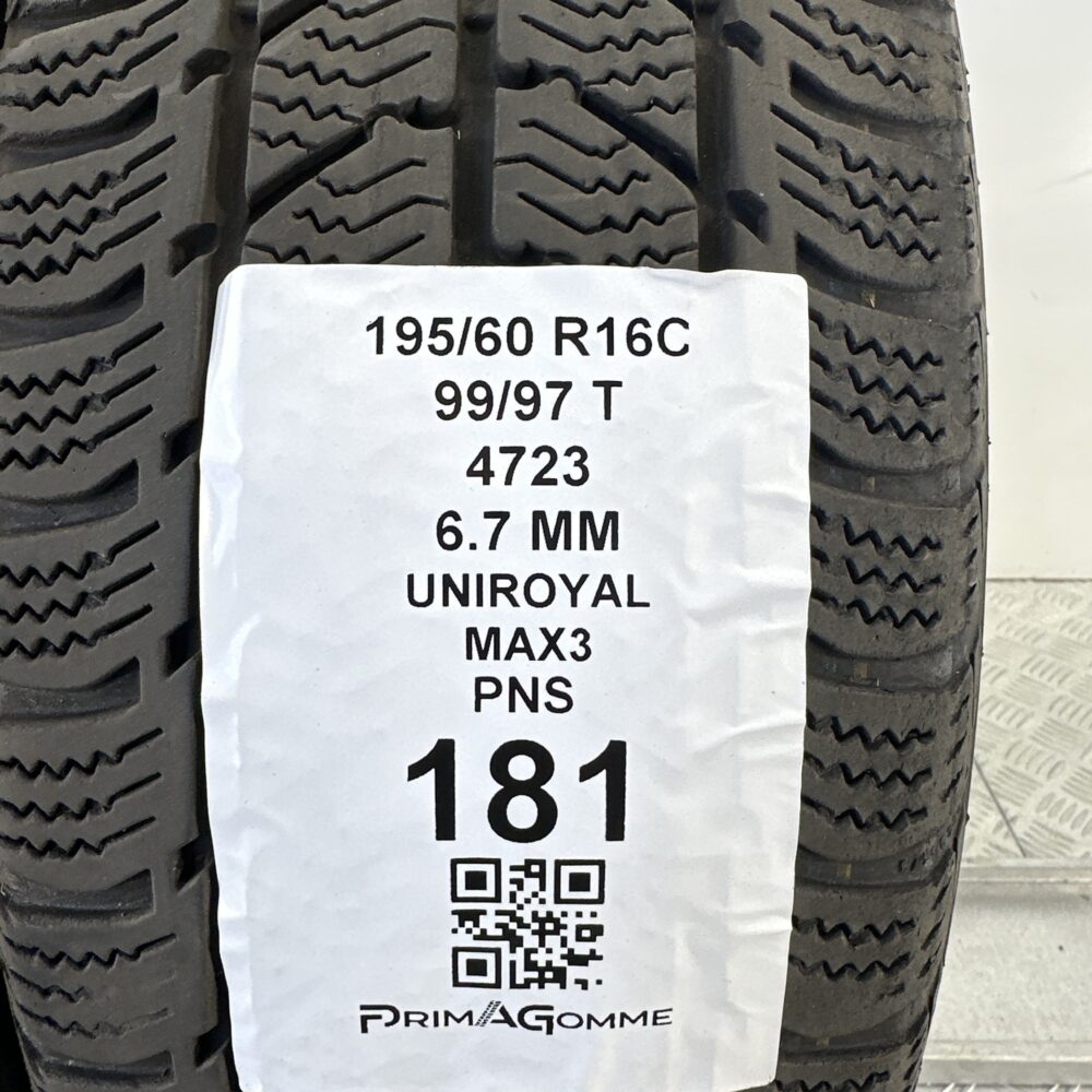 Pneumatici Usati 195 60 R16C 99/97T Uniroyal MAX3 95% Invernali - immagine 3