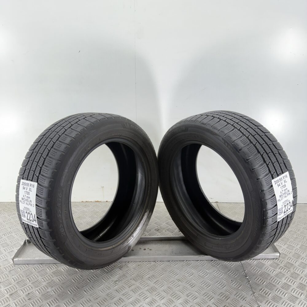 Gomme Usate 205 55 R16 XL 94V Michelin Pilot Alpin 2 Invernali - immagine 11