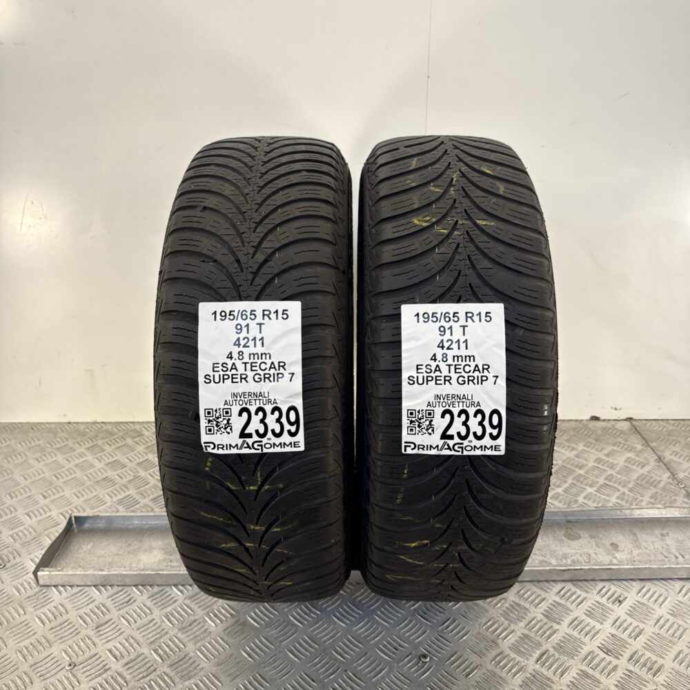 Gomme Usate 195 65 R15 91T Esa Tecar Super Grip 7 Invernali