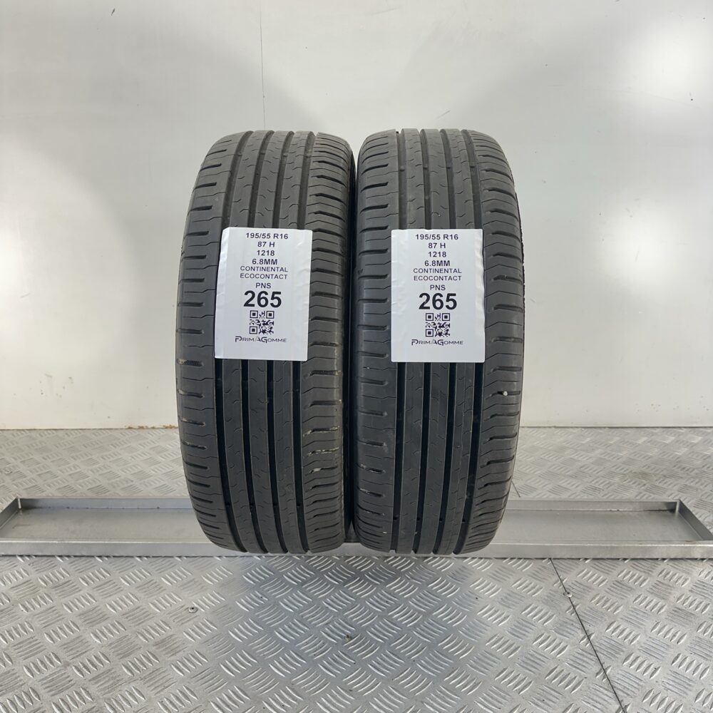 Pneumatici Usati 195 55 R16 87H Continental Ecocontact 95% Estive