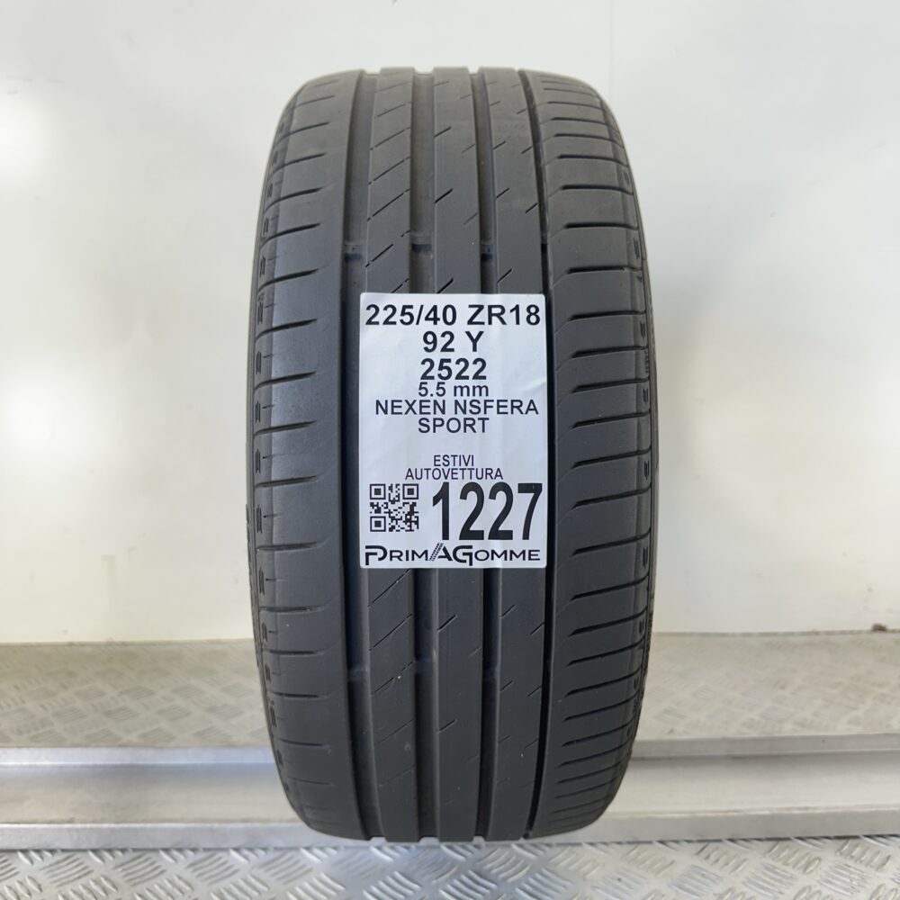 Pneumatico Usato 225 40 ZR18 92Y Nexen NSfera Sport 79% Estivo