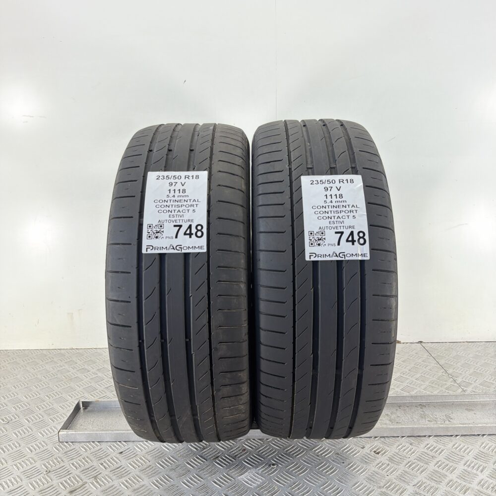 Pneumatici Usati 235 50 R18 97V Continental Contisport Contact 5 78% Estive