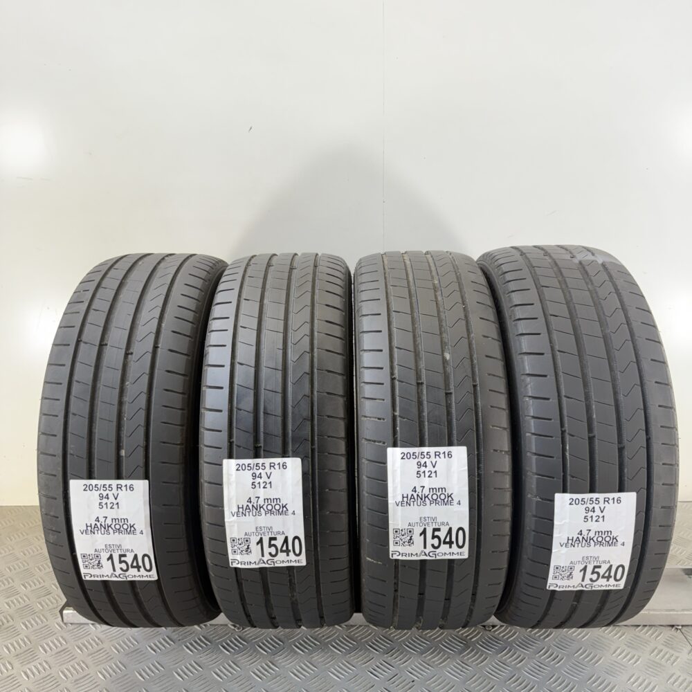 Gomme Usate 205 55 R16 94V Hankook Ventus Prime 4 67% Estive