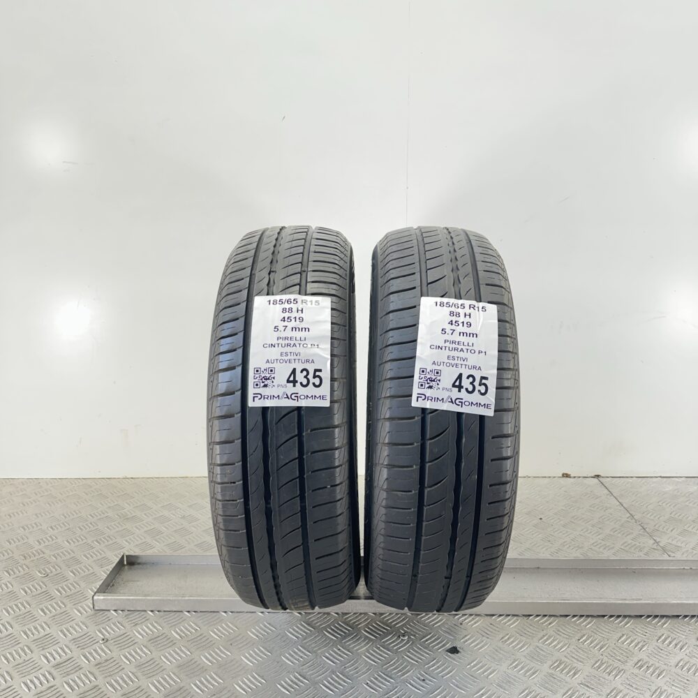 Pneumatici Usati 185 65 R15 88H Pirelli Cinturato P1 81% Estive