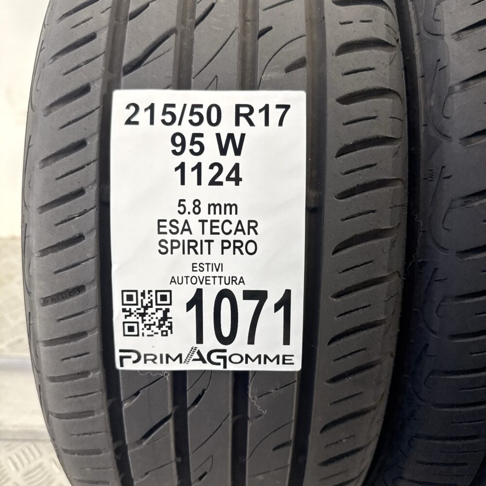 Gomme Usate 215 50 R17 95W ESA TECAR SPIRIT PRO 82% Estive - immagine 3