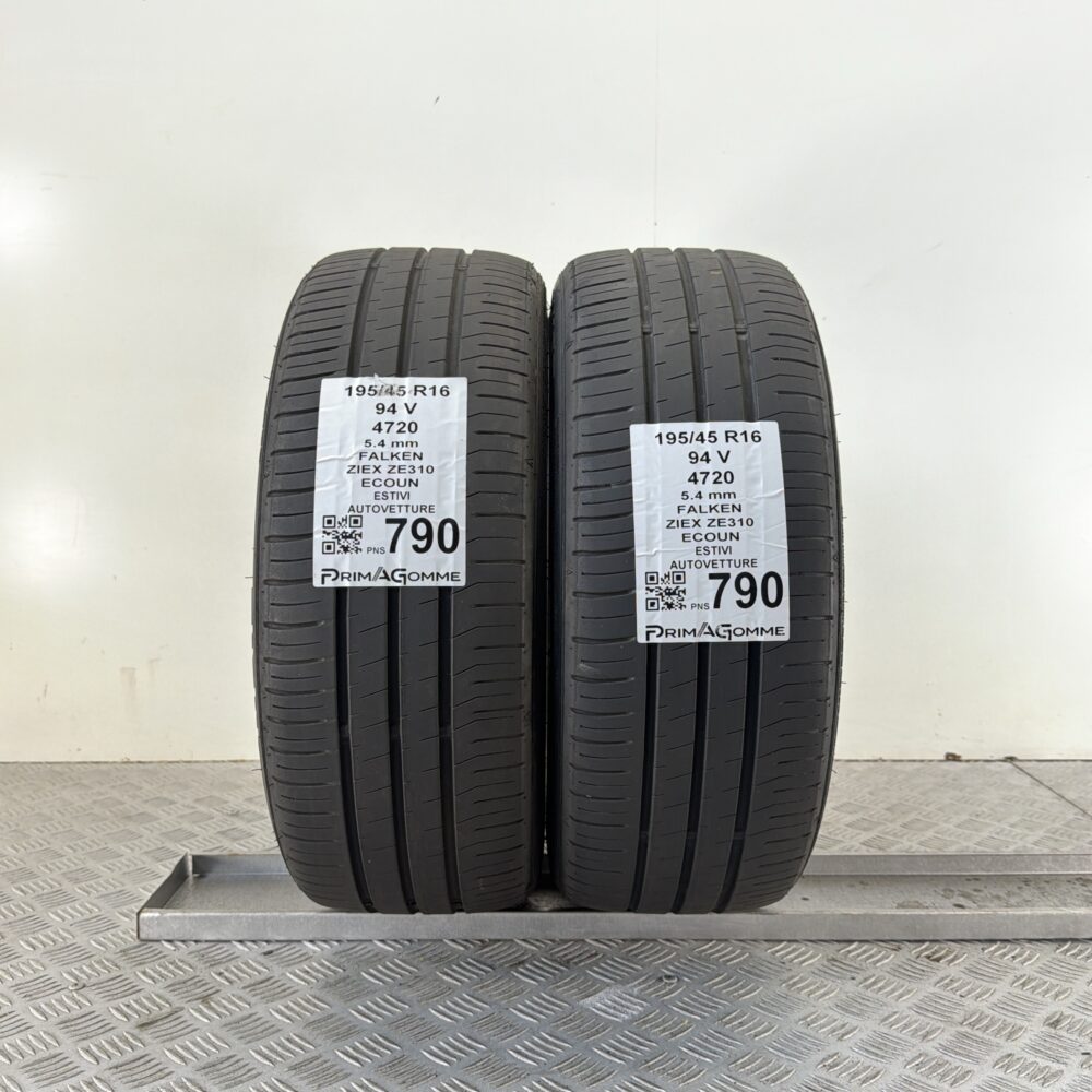 Pneumatici Usati 195 45 R16 94V Falken Ziex ZE310 77% Estive