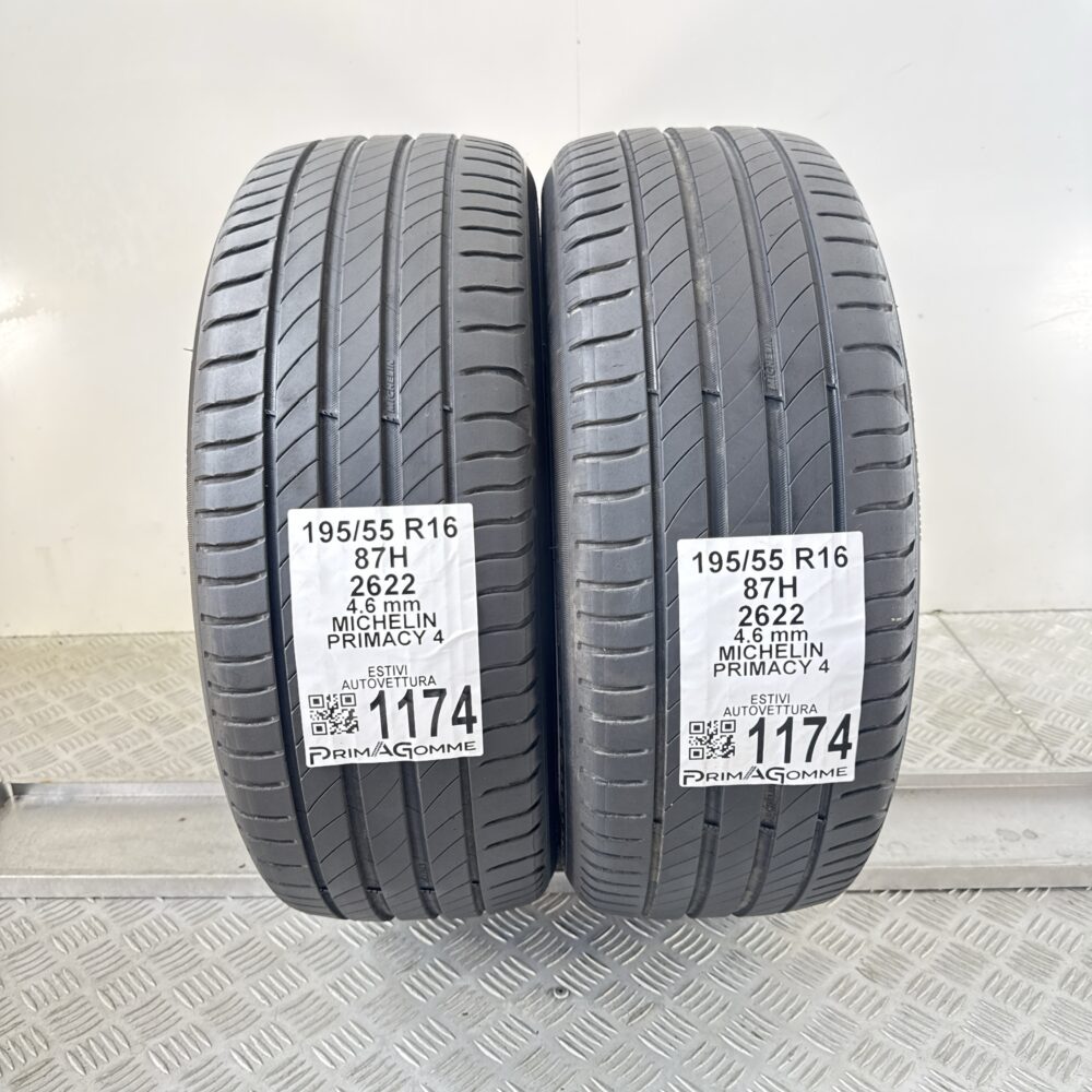 Gomme Usate 195 55 R16 87H Michelin Primacy 4 Estive