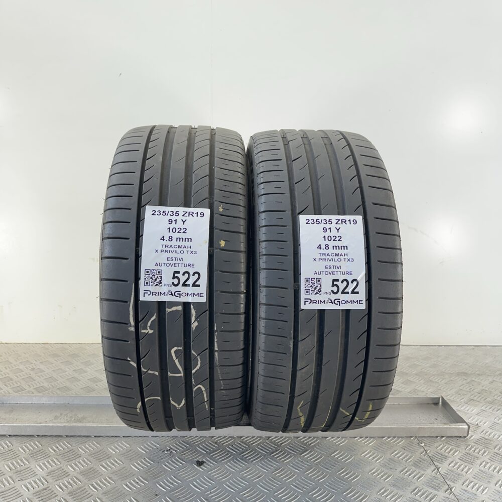 Pneumatici Usati 235 35 ZR19 91Y Tracmah x Privilio TX3 Estive