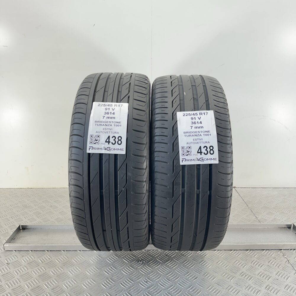Pneumatici Usati 225 45 R17 91V Bridgestone Turanza T001 99% Estive