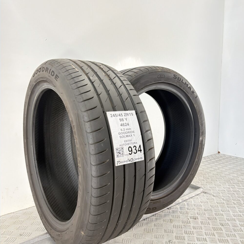 Pneumatici Usati 245 45 ZR19 98Y Goodride Solmax 1 88% Estive - immagine 7