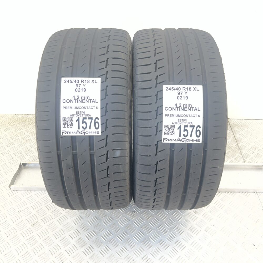 Gomme Usate 245 40 R18 XL 97Y Continental PremiumContact 6 Estive