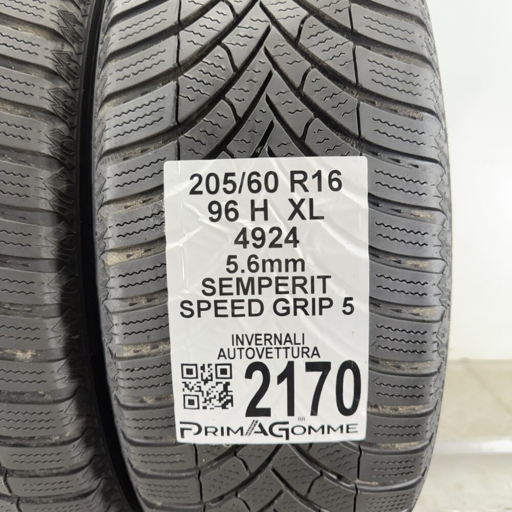 Gomme Usate 205 60 R16 XL 96H Semperit Speed Grip 5 80% Invernali - immagine 3