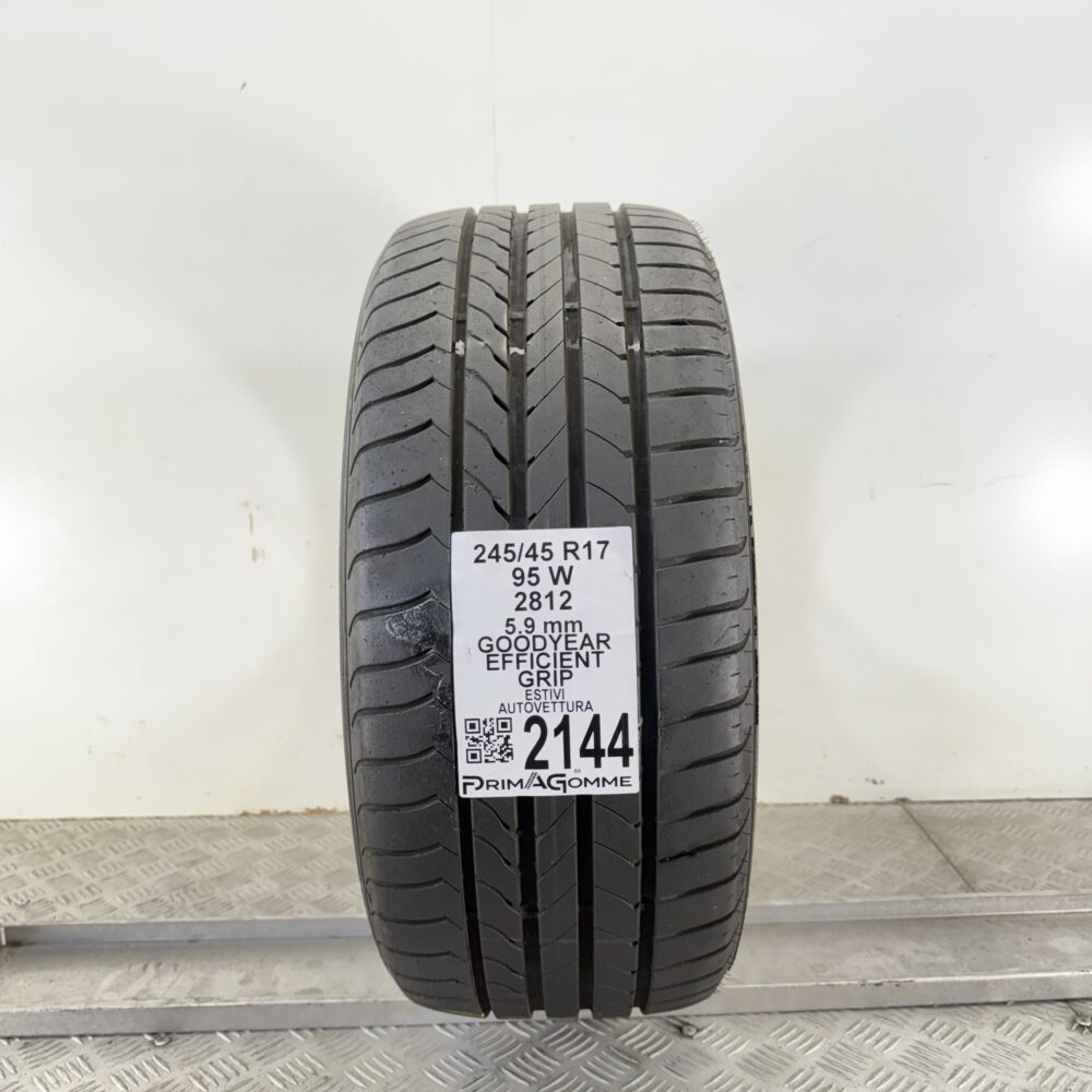 Pneumatico Usato 245 45 R17 95W Goodyear Efficient Grip 84% Estivo