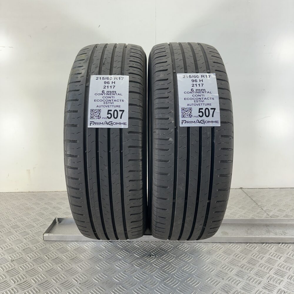 Pneumatici Usati 215 60 R17 96H Continental Ecocontact5 86% Estive