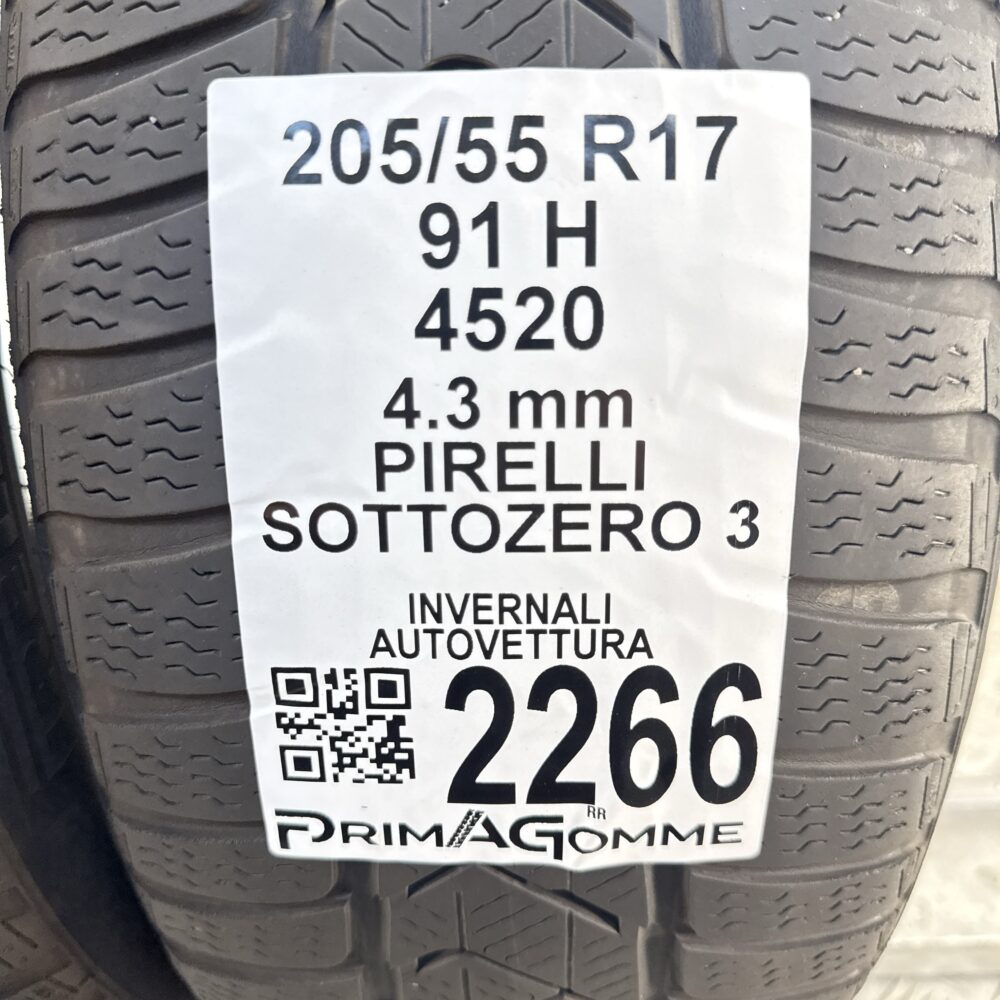 Gomme Usate 205 55 R17 91H Pirelli Sottozero 3 Invernali - immagine 3