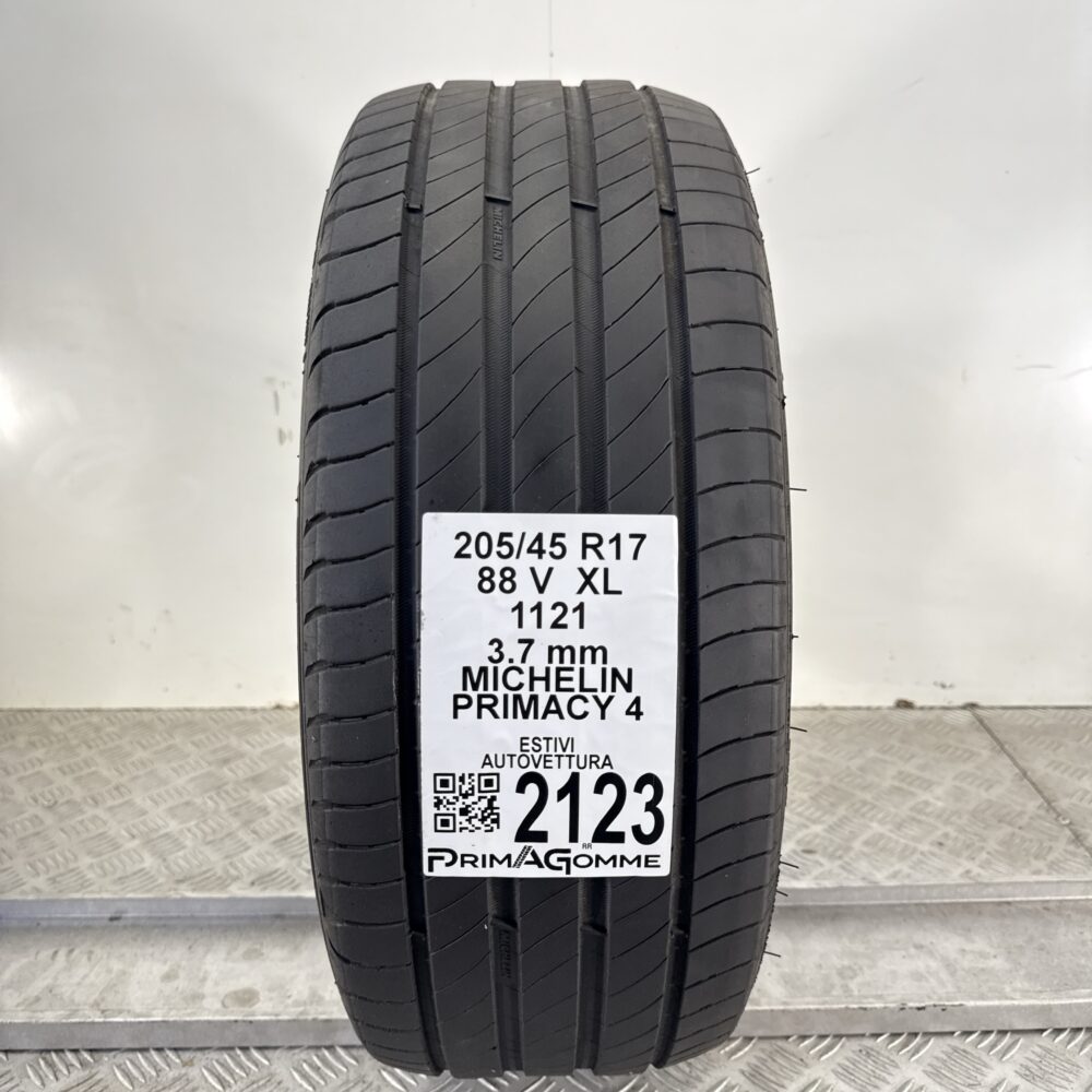 Pneumatico Usato 205 45 R17 XL 88V Michelin Primacy 4 Estivo
