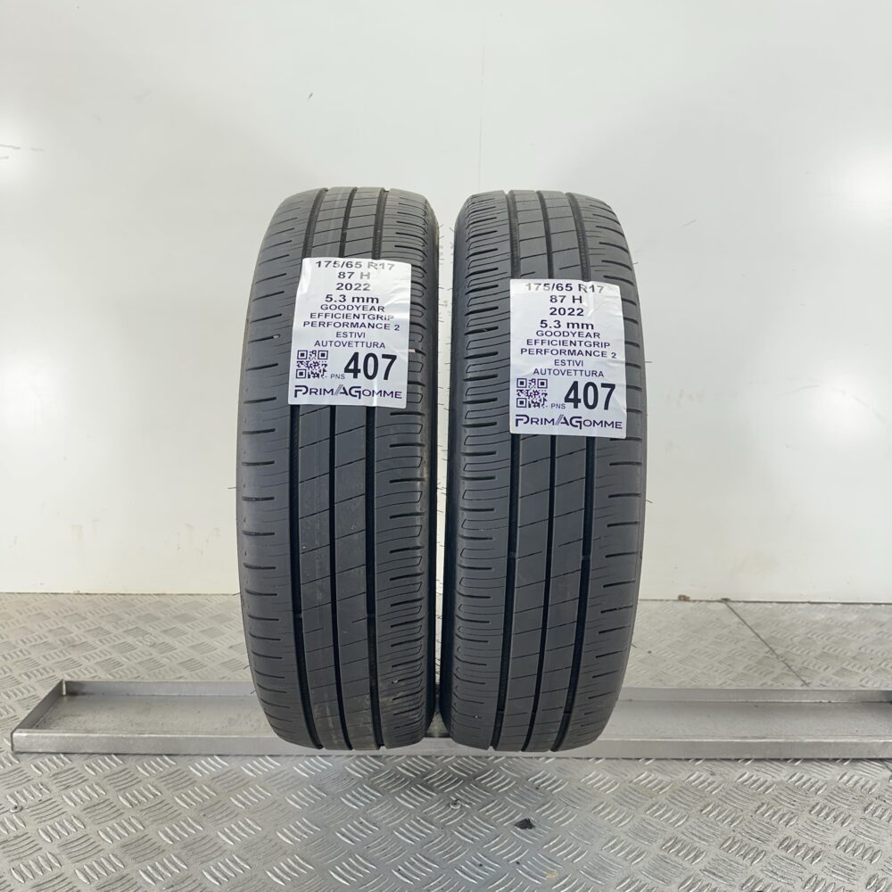 Pneumatici Usati 175 65 R17 87H Goodyear EfficientGrip Performance 2 76% Estive
