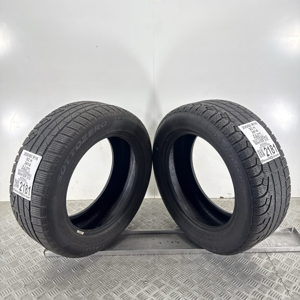 Gomme Usate 205 60 R16 92H Pirelli Sottozero Winter 210 Invernali - immagine 7