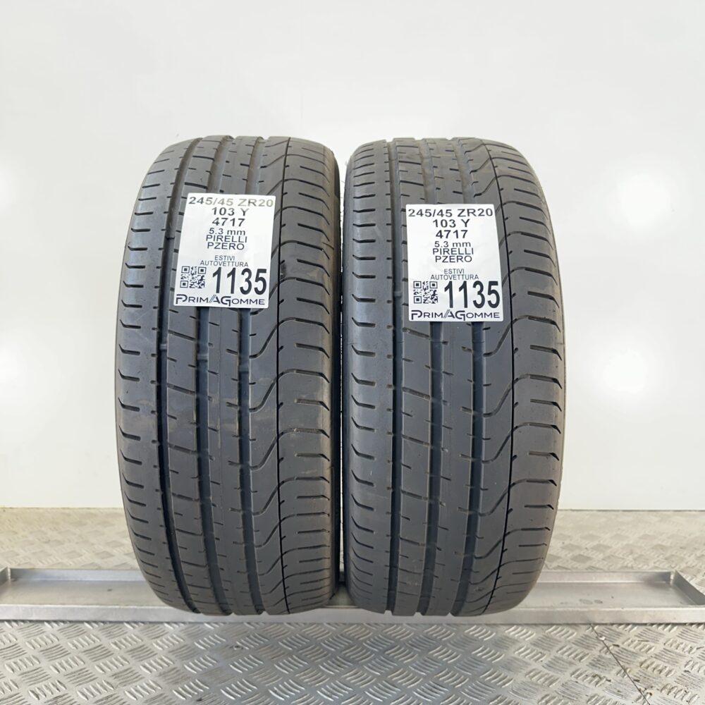 Gomme Usate 245 45 ZR20 103Y Pirelli PZero 76% Estive