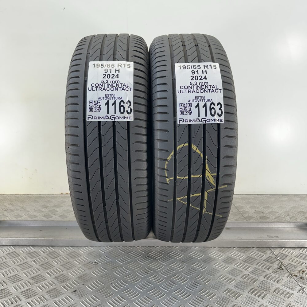Gomme Usate 195 65 R15 91H Continental UltraContact 76% Estive