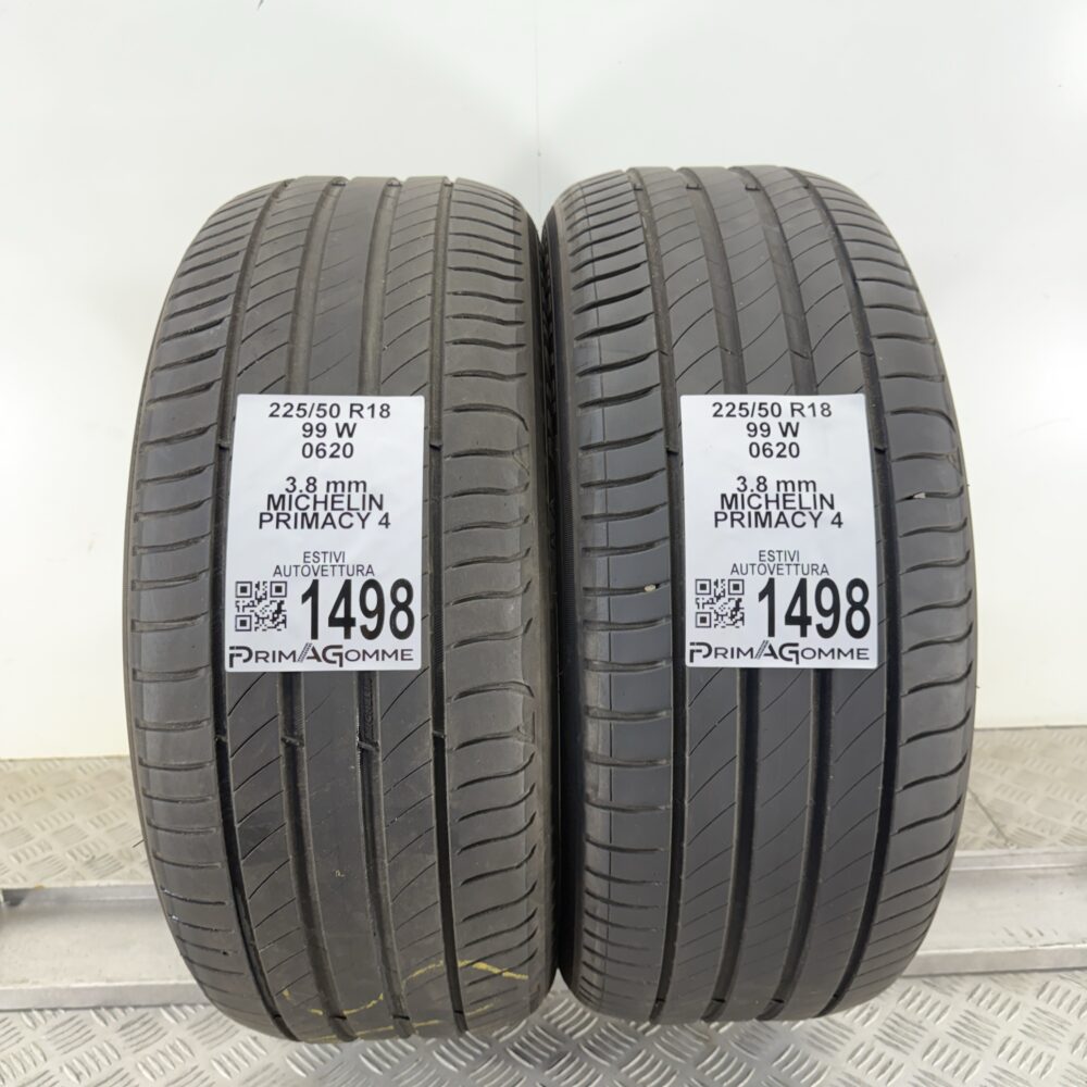 Gomme Usate 225 50 R18 99W Michelin Primacy 4 Estive