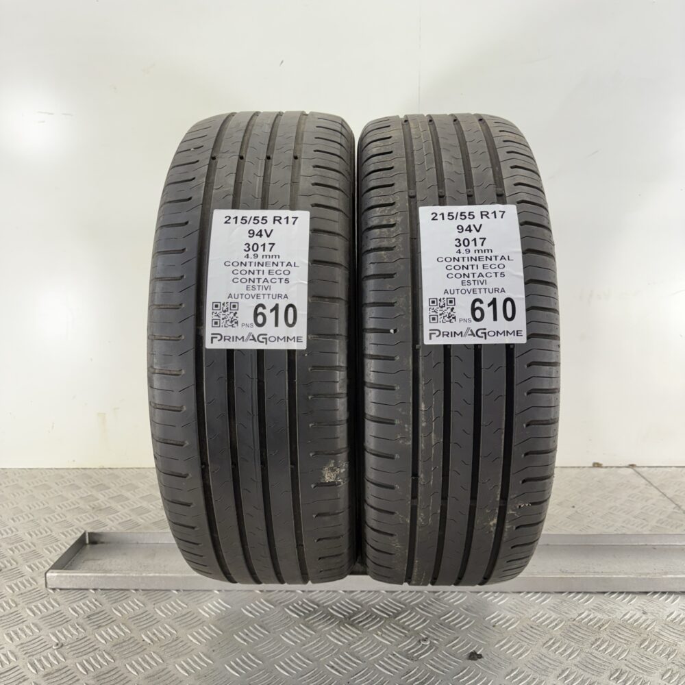Pneumatici Usati 215 55 R17 94V Continental Conti Eco Contact5 71% Estive
