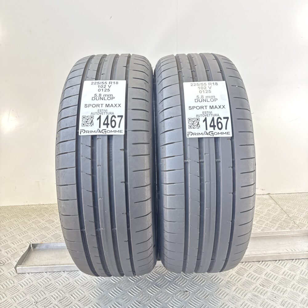 Gomme Usate 225 55 R18 102V Dunlop Sport Maxx 82% Estive