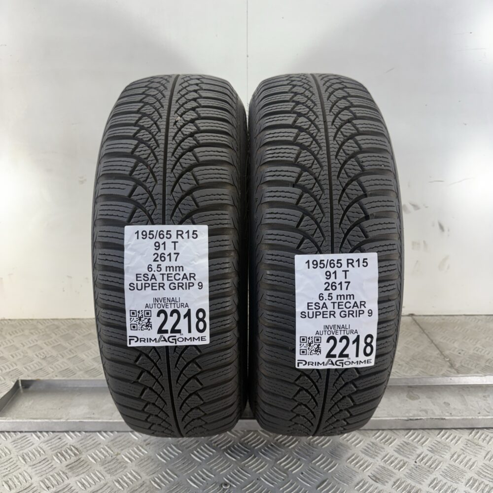 Gomme Usate 195 65 R15 91T Esa Tecar Super Grip 9 93% Invernali
