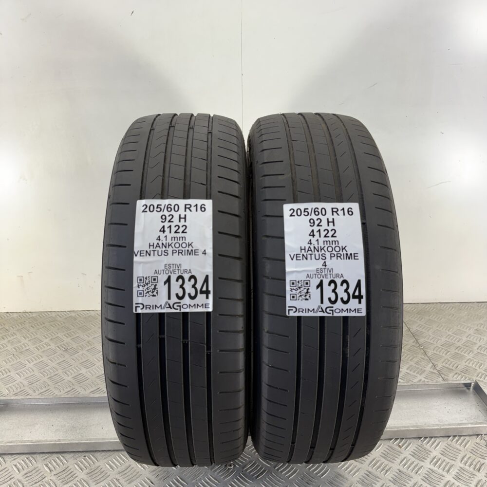 Gomme Usate 205 60 R16 92H Hankook Ventus Prime 4 Estive