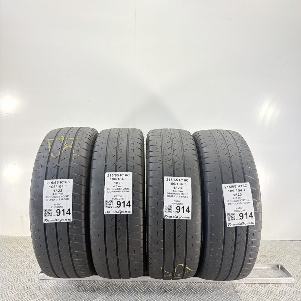 Gomme Usate 215 65 R16C 106 104T Bridgestone Duravis R660 Estive