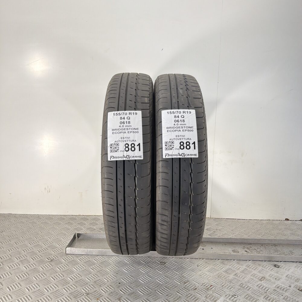Gomme Usate 155 70 R19 84Q Bridgestone Ecopia EP500 Estive - immagine 5