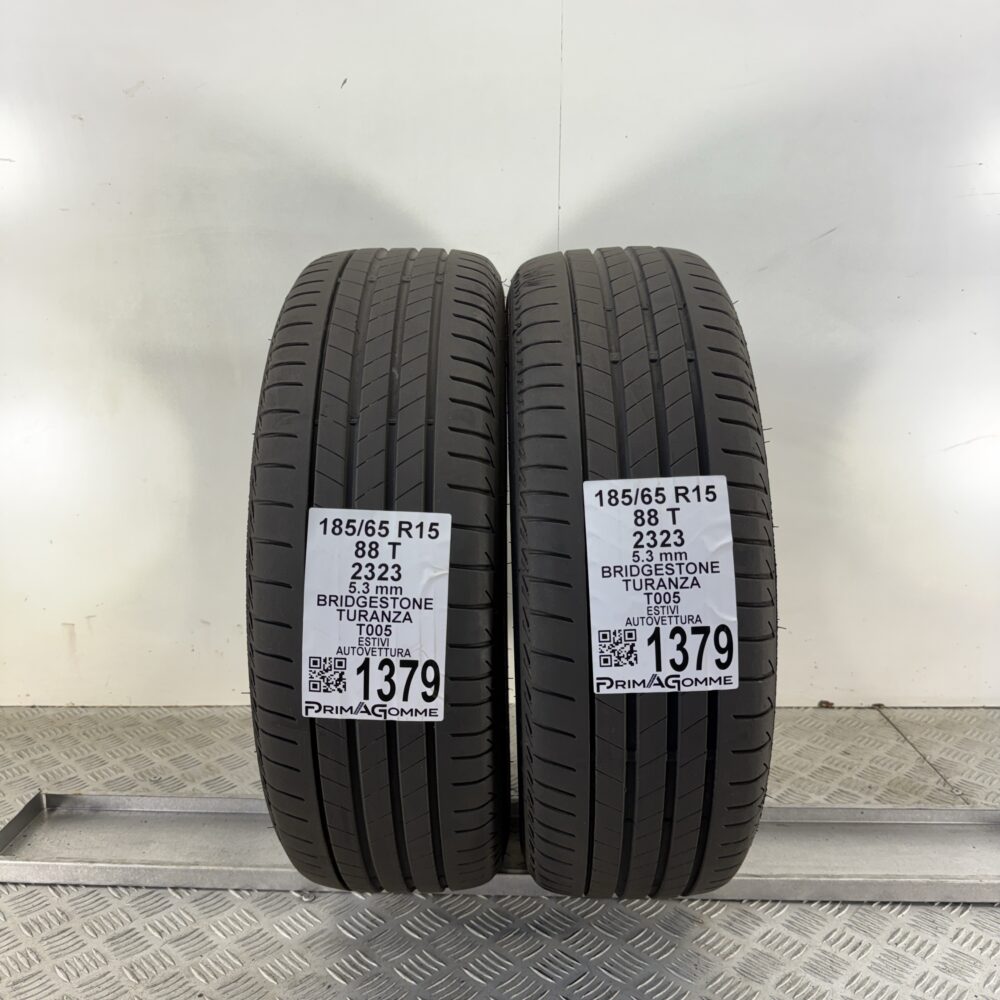 Gomme Usate 185 65 R15 88T Bridgestone Turanza T005 76% Estive