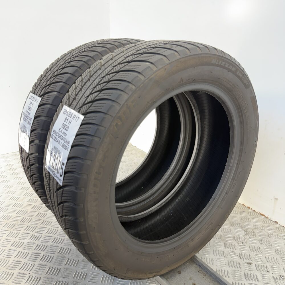 Gomme Usate 205 55 R17 91H Bridgestone Blizzak LM001 77% Invernali - immagine 5