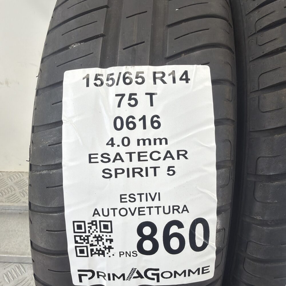 Gomme Usate 155 65 R14 75T Esatecar Spirit 5 Estive - immagine 3