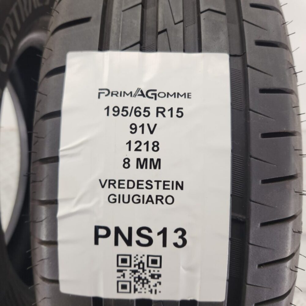 Gomme Usate 195 65 R15 91V Vredestein Giugiaro 8mm Estive - immagine 3
