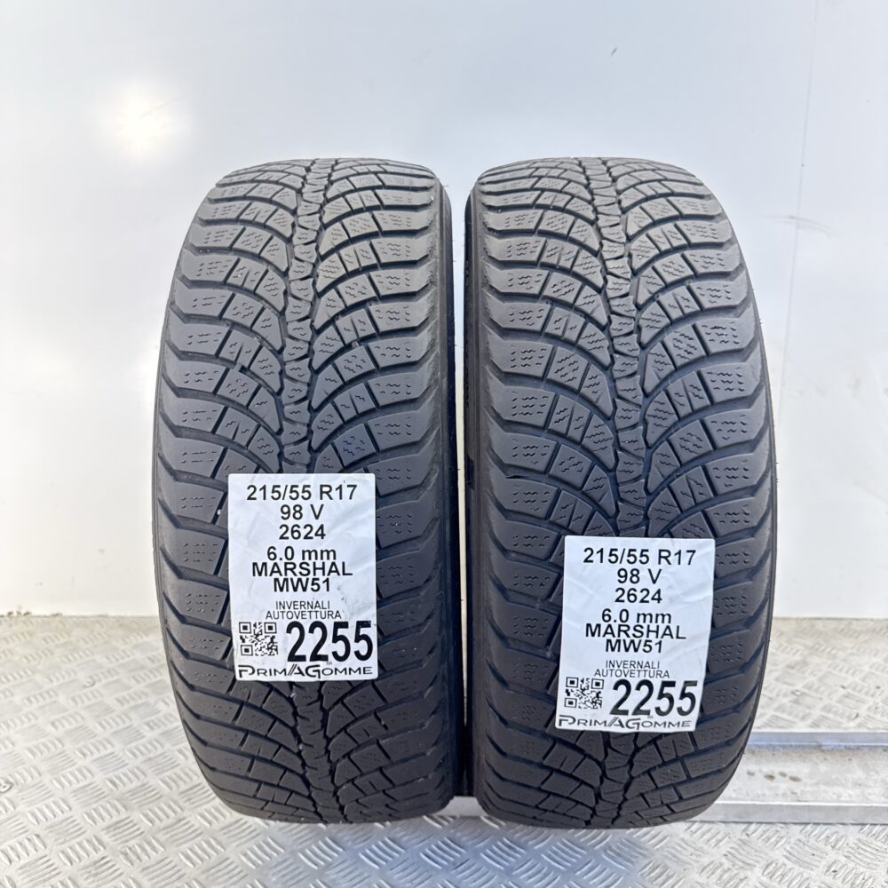 Gomme Usate 215 55 R17 98V Marshal MW51 86% Invernali - immagine 4