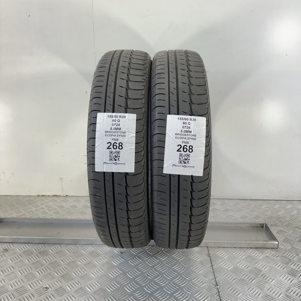 Pneumatici Usati 155 60 R20 80Q Bridgestone Ecopia EP500 73% Estive