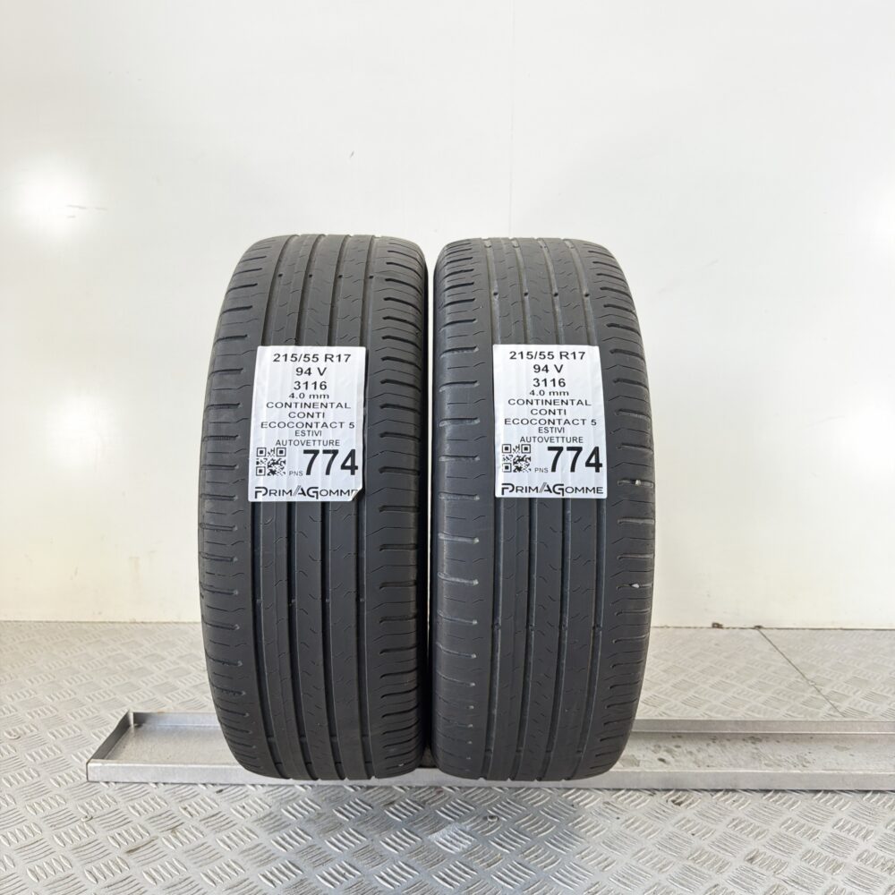 Pneumatici Usati 215 55 R17 94V Continental Ecocontact 5 Estive