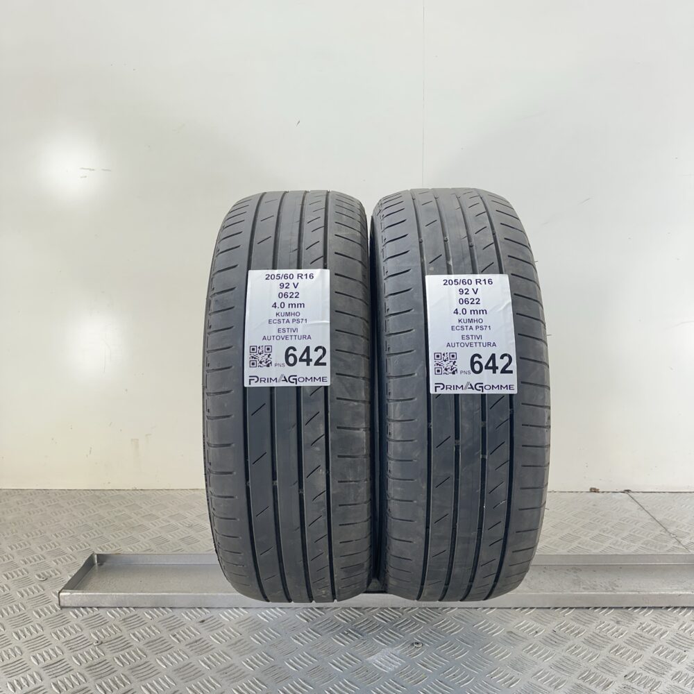 Pneumatici Usati 205 60 R16 92V Kumho Ecsta PS71 Estive