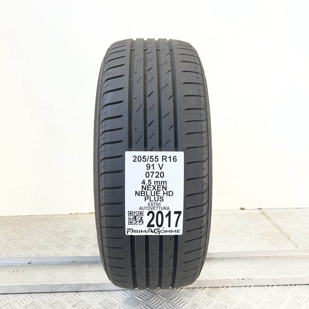 Pneumatico Usato 205 55 R16 91V Nexen Nblue HD Plus Estivo