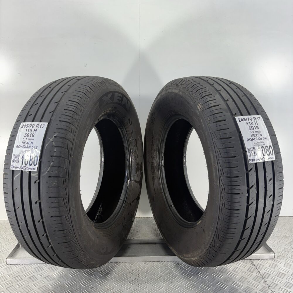 Gomme Usate 245 70 R17 110H Nexen Roadian 542 73% Quattro Stagioni - immagine 13