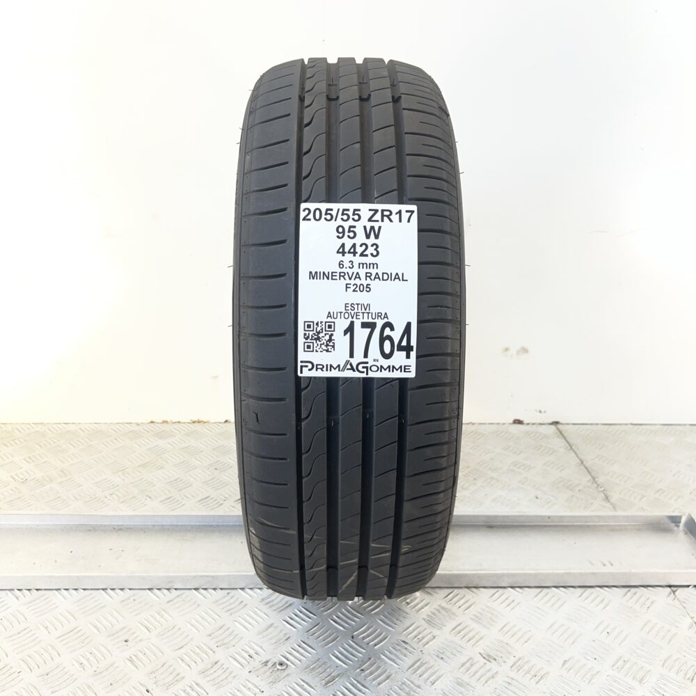 Pneumatico Usato 205 55 ZR17 95W Minerva Radial F205 90% Estivo