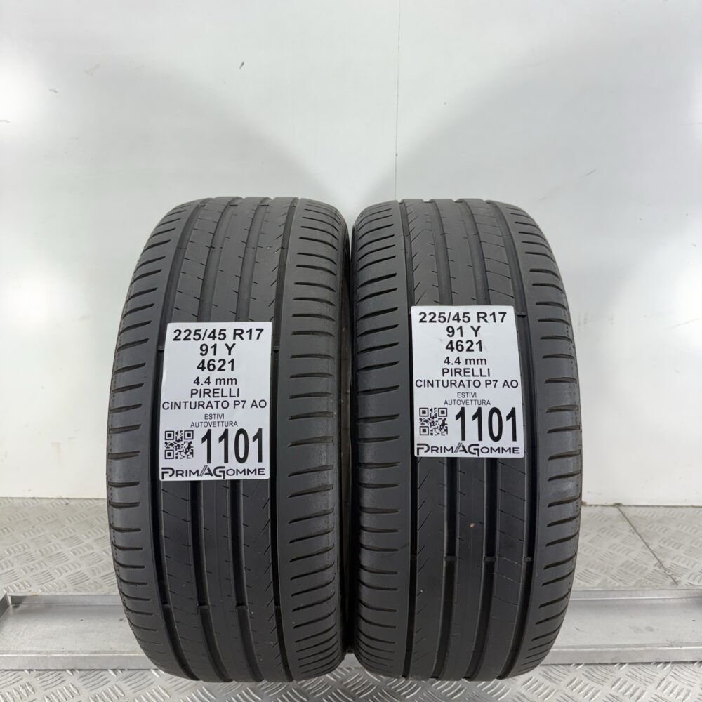 Gomme Usate 225 45 R17 91Y Pirelli Cinturato P7 AO Estive