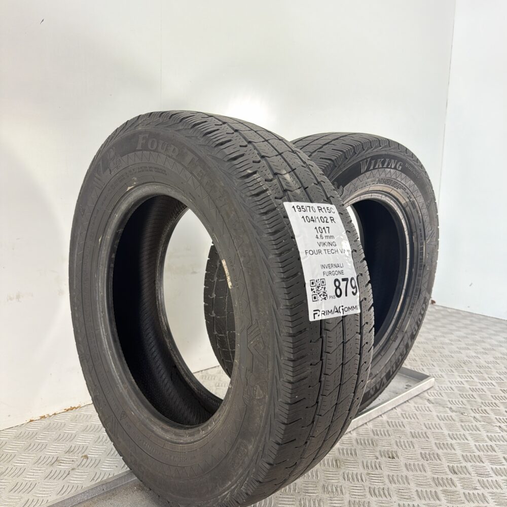 Gomme Usate 195 70 R15C 104 102R Viking Four Tech Van Invernali - immagine 4