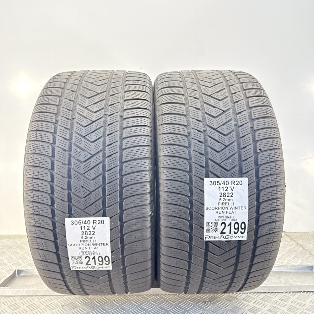 Gomme Usate 305 40 R20 112V Pirelli Scorpion Winter RunFlat 74% Invernali