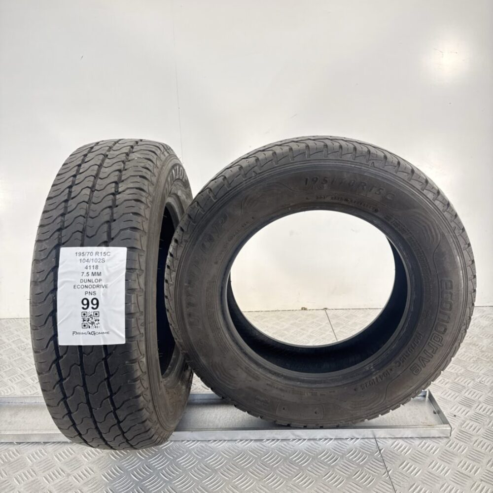 Pneumatici Usati 195 70 R15C 104 102S Dunlop EconoDrive 99% Invernali - immagine 5