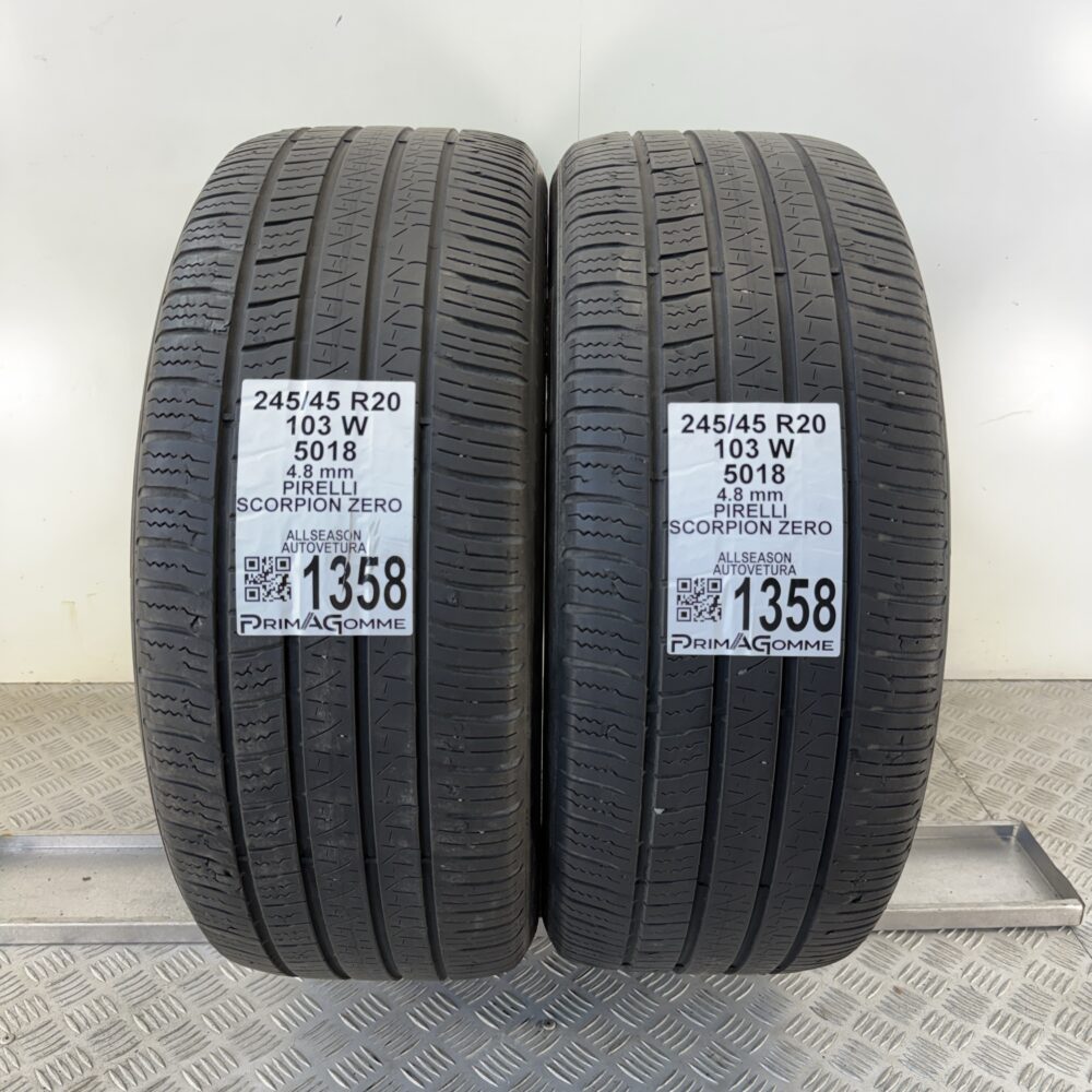 Gomme Usate 245 45 R20 103W Pirelli Scorpion Zero Estive